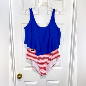 Red, White & Blue Bikini. Size 2XL